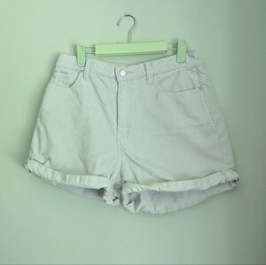 BDG Urban Outfitters Women's 30 Corduroy High Rise Light Gray Rolled Shorts 209